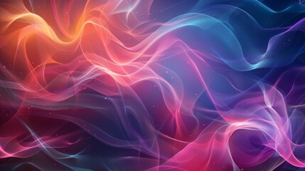 Abstract Colorful Flowing Lines Background