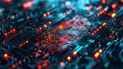 Fototapeta premium Fingerprint Scanning