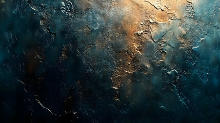 Dark Blue and Gold Textured Abstract Background
