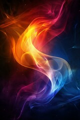 Abstract Colorful Energy Flow Design