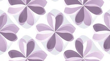   A white background with a purple and white flower pattern for various uses, including wallpaper, fabric, paper, and wrapping