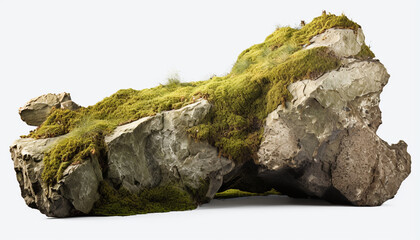 Overgrown lichen on a rock