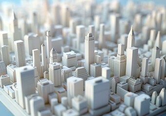 Obraz premium Abstract Cityscape Illustration