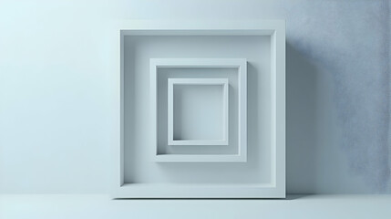 Abstract Background with Three White Frames