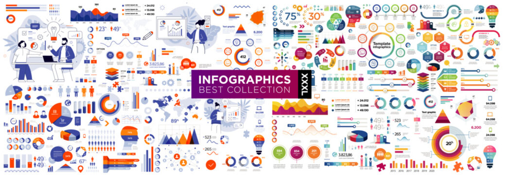 Infographic elements UI and UX