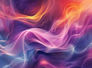 Abstract Colorful Flowing Lines Background Design