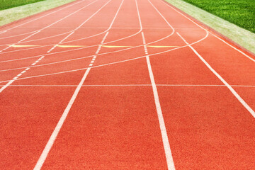 Fototapeta premium running track in stadium