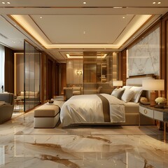 Luxury Bedroom Interior Design Illustration