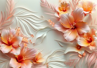 3D Floral Design Wall Decor