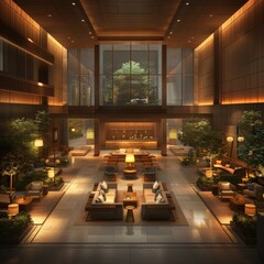 Modern Luxurious Hotel Lobby Design