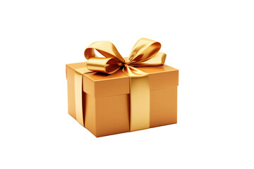 Obraz premium Birthday gift box with bow isolated on transparent background