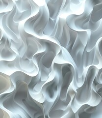 Fototapeta premium Abstract White Rippling Texture Design