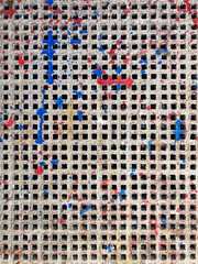 superficie de cuadraditos manchada con pintura suelo de barcos con textura  IMG_6650-as24