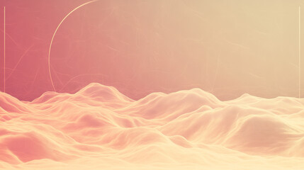 Fototapeta premium Abstract landscape with soft, flowing lines.