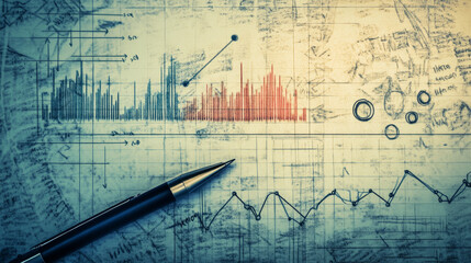 "A hand-drawn doodle-style graph icon illustration design."






