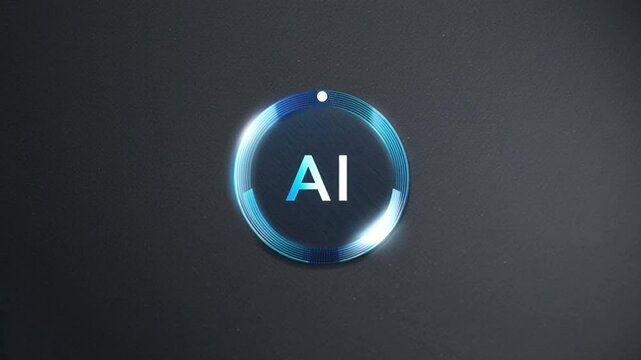 modern futuristic AI logo