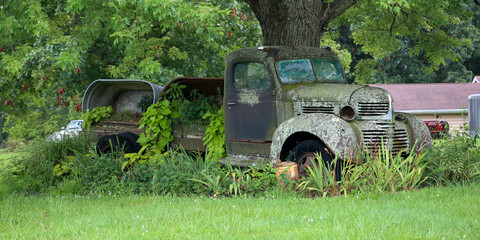 old rusty truck