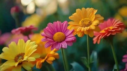 Vibrant Flowers Blooming in Time-Lapse Generative AI