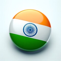 Indian flag pin, Indian flag in a badge, Flag circle symbol, Location tag