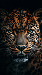 Obraz premium leopard is beautiful, clear image, phone wallpaper, background, snapshot