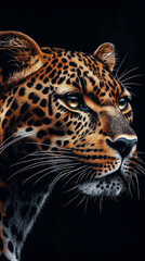 Obraz premium leopard is beautiful, clear image, phone wallpaper, background, snapshot