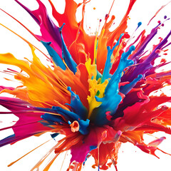 Autumnal floral macro with red, orange, and yellow leaves, against a blue sky