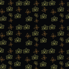 Elegant Butterfly and Orchid pattrens: Perfect for Luxury Brands, Delicate Floral pattrens Design