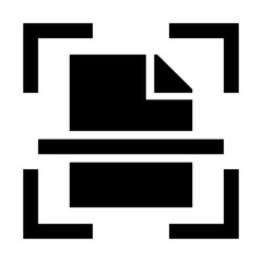 scan file black icon