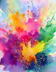 Abstract watercolor art