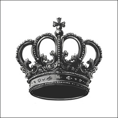 royal crown isolated on white