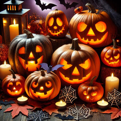 Calabazas talladas para Halloween