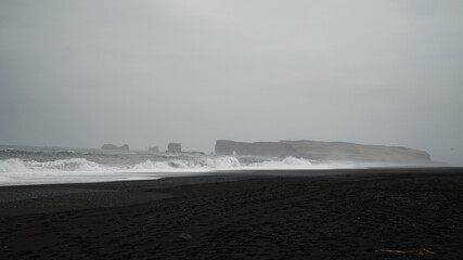 beach Reynisfjara- promontory Dyrholoey