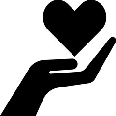 Hand Holding Heart Icon