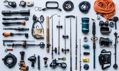 Obraz premium Deep sea fishing equipment