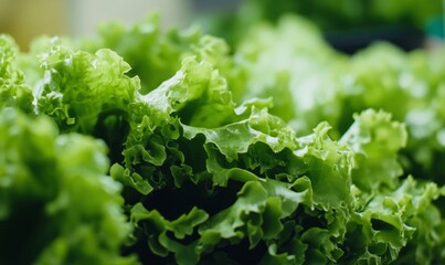 Fresh lettuce closeup