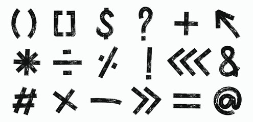 Vector multiplication and cross ink brush stroke icon, punctuation X vector grunge and symbol, plus, symbol, cross sign. Grunge vector illustrations