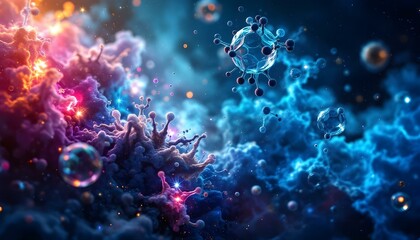 Fototapeta premium Science lab background