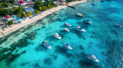 Fototapeta premium Tropical Serenity with a Pristine Waters and Coastal Beauty