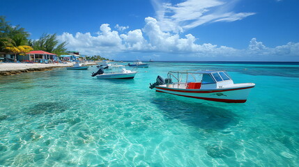 Fototapeta premium Tropical Serenity with a Pristine Waters and Coastal Beauty