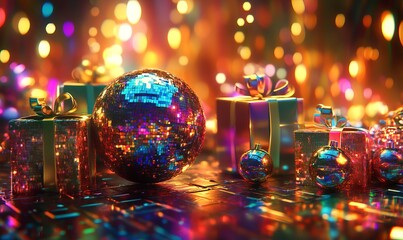 party and disco ball partying club sphere and gifts