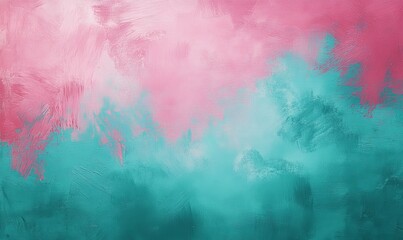 Fototapeta premium Pink and teal background art