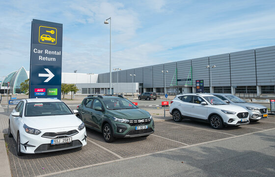 Car rental return of Copenhagen airport in Denmark