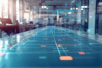 Digital Network Visualization: Data Flow and Connections
