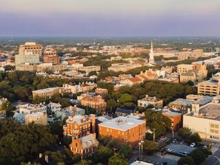 Obraz premium Buildings of the North Historic District, Savannah, Georgia, United States.