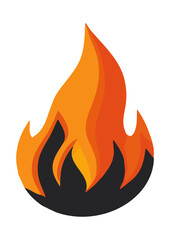 fire icon vector illustration