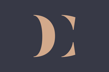 Abstract letter DC logo. This logo icon incorporate with abstract shape in the creative way. 