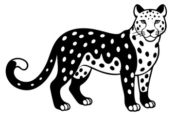 
Snow Leopard vector illustration art