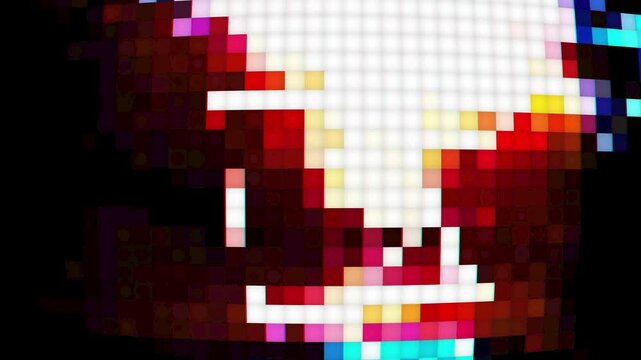 8-Bit Pixel Overlay for Video Editing
