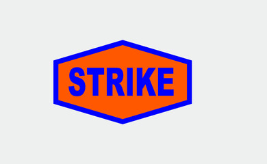 VECTOR PARA SIMBOLOS STRIKE DE COLOR NARANJO.