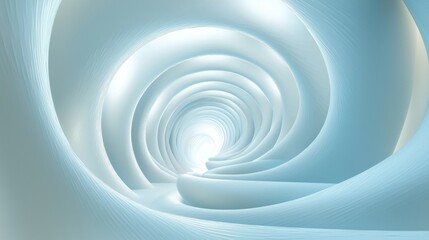 3D rendering of a white background with spiral lines